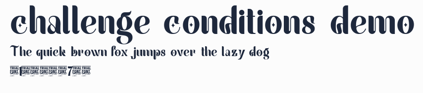 challenge conditions demo預覽圖