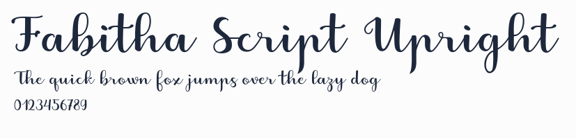 Fabitha Script Upright預覽圖