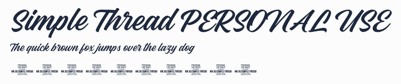 Simple Thread PERSONAL USE