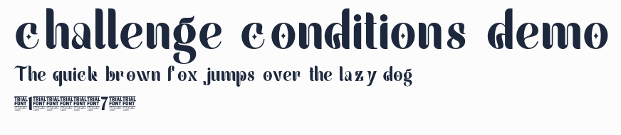 challenge conditions demo預覽圖