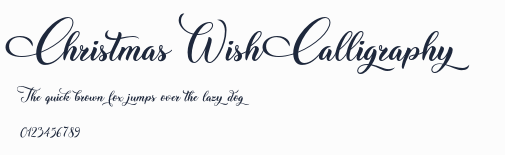 Christmas Wish Calligraphy預覽圖