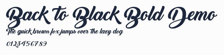 Back to Black Bold Demo預覽圖