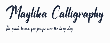 Maylika Calligraphy預覽圖