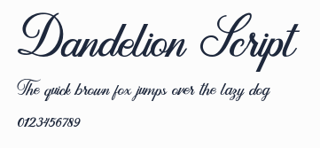 Dandelion Script預覽圖