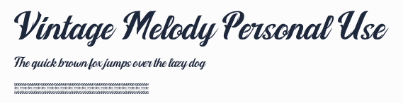 Vintage Melody Personal Use