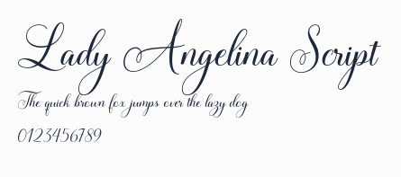Lady Angelina Script預覽圖