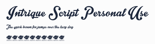 Intrique Script Personal Use