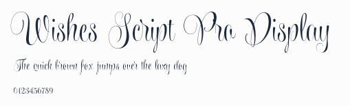 Wishes Script Pro Display預覽圖