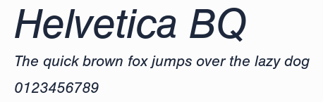 Helvetica BQ預覽圖