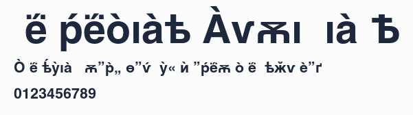 Helvetica Cyrillic A預覽圖