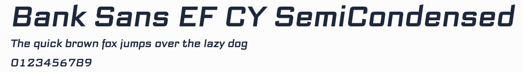 Bank Sans EF CY SemiCondensed預覽圖
