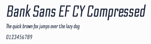 Bank Sans EF CY Compressed預覽圖