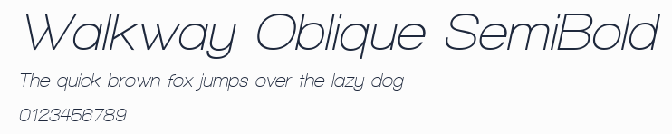 Walkway Oblique SemiBold預覽圖