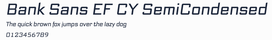Bank Sans EF CY SemiCondensed預覽圖