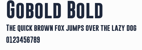 Gobold Bold預覽圖