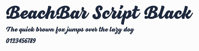 BeachBar Script Black預覽圖