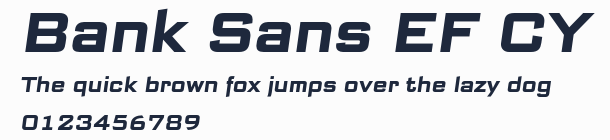 Bank Sans EF CY預覽圖