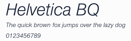 Helvetica BQ預覽圖