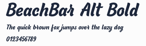 BeachBar Alt Bold預覽圖