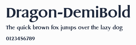 Dragon-DemiBold預覽圖