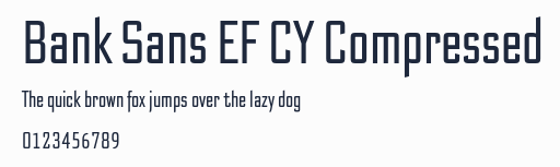 Bank Sans EF CY Compressed預覽圖