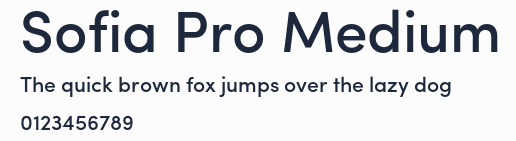 Sofia Pro Medium預覽圖