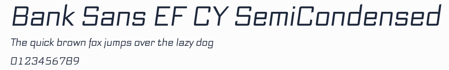 Bank Sans EF CY SemiCondensed預覽圖