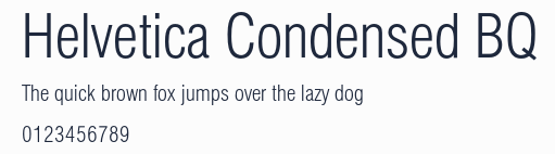 Helvetica Condensed BQ預覽圖