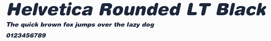 Helvetica Rounded LT Black預覽圖