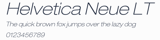 Helvetica Neue LT預覽圖