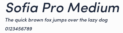 Sofia Pro Medium預覽圖