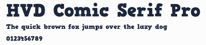 HVD Comic Serif Pro預覽圖