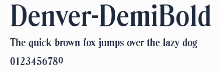 Denver-DemiBold預覽圖