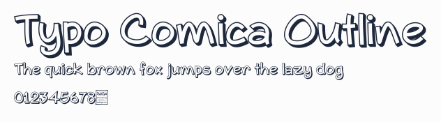 Typo Comica Outline預覽圖