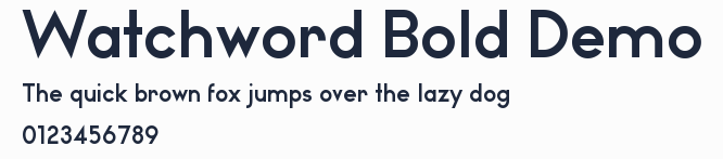 Watchword Bold Demo預覽圖