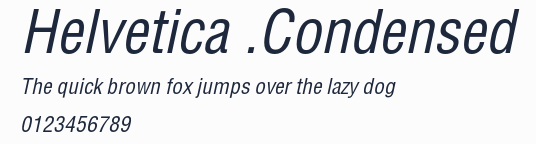 Helvetica .Condensed預覽圖