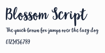 Blossom Script預覽圖