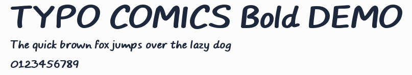 TYPO COMICS Bold DEMO預覽圖