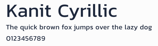 Kanit Cyrillic