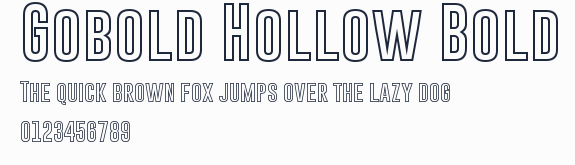 Gobold Hollow Bold預覽圖