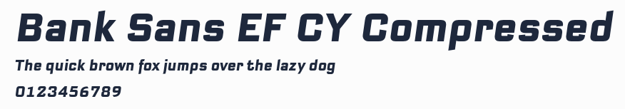 Bank Sans EF CY Compressed預覽圖