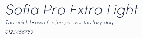 Sofia Pro Extra Light預覽圖