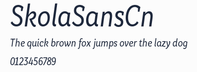 SkolaSansCn預覽圖
