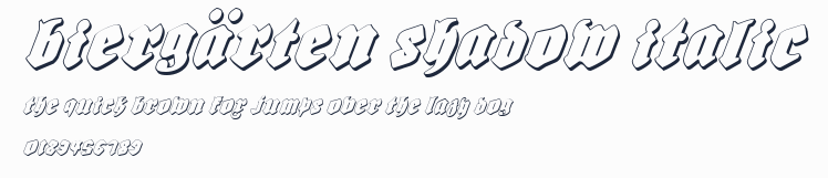 Biergärten Shadow Italic