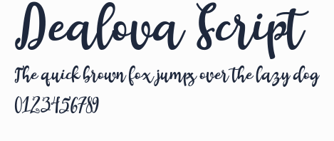 Dealova Script預覽圖