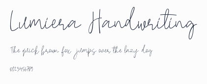 Lumiera Handwriting預覽圖