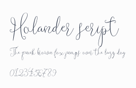 Holander script預覽圖