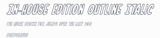 In-House Edition Outline Italic預覽圖