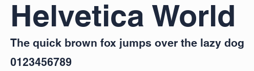 Helvetica World