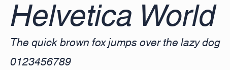 Helvetica World預覽圖